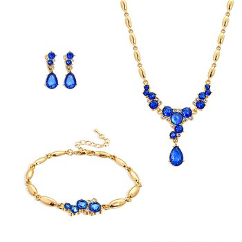 Elegant Blue Gemstone Set ZT494-TY2459