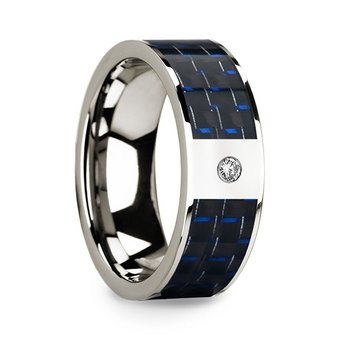 Thorsten Rings INFINITY Black Tungsten Ring with Beveled Edges