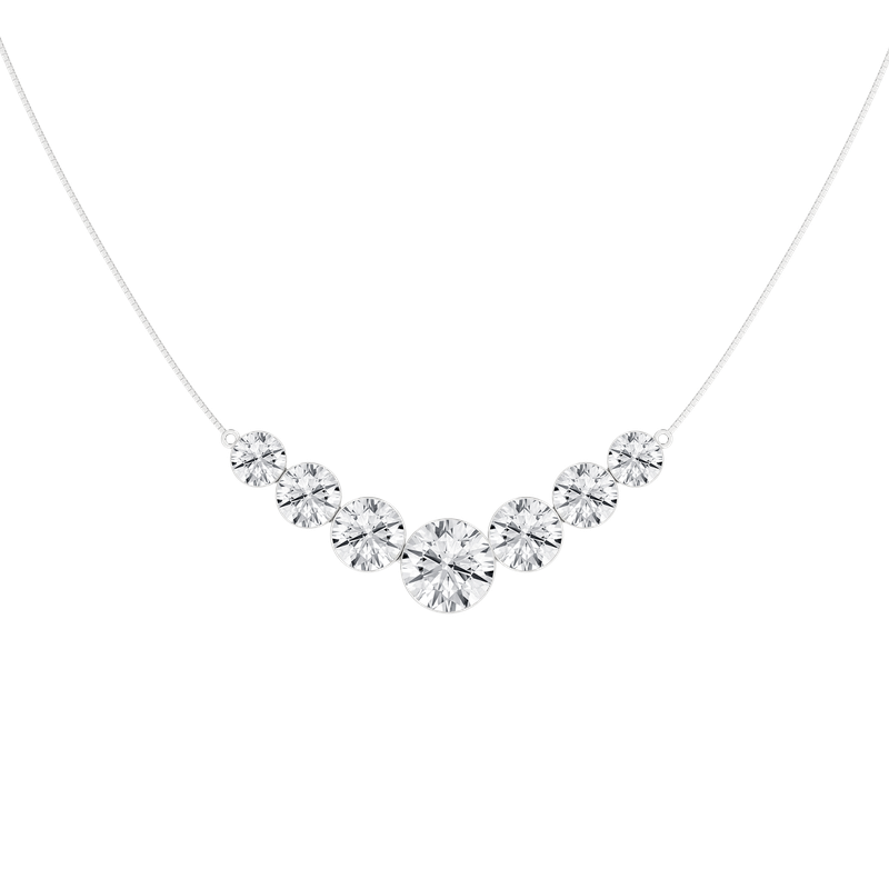 Revelation Seamless™ 7-Stone Graduated Diamond Necklace