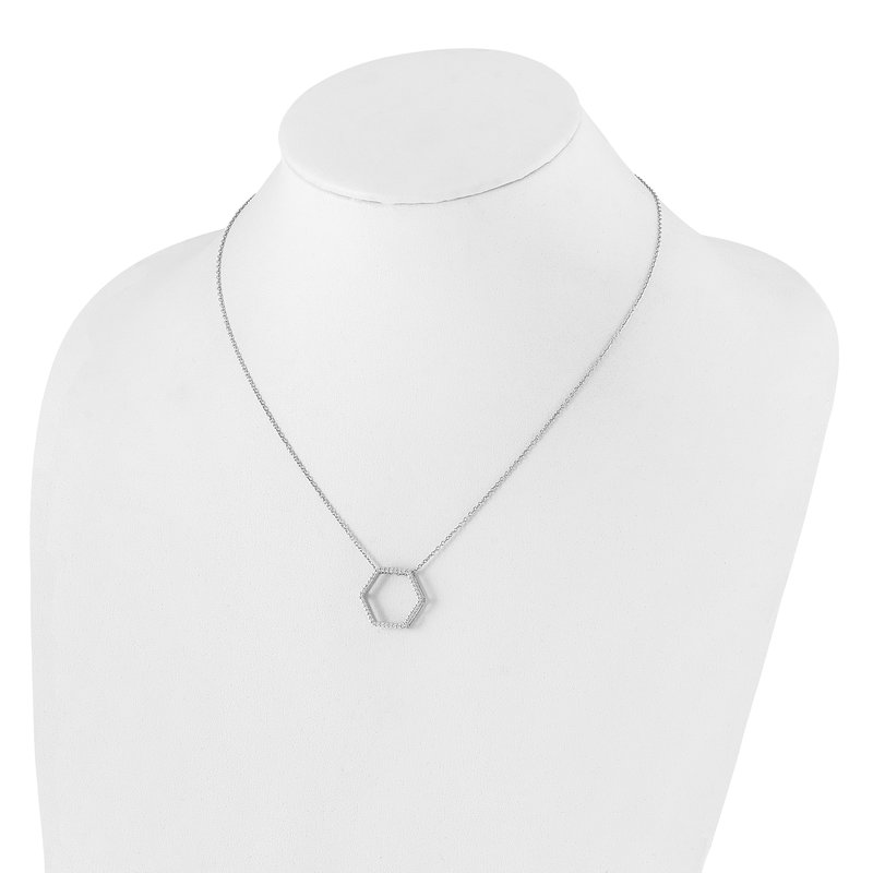 True Origin 14K White Gold 1/4 carat Lab Grown Diamond VS+ F+ 18 in ...