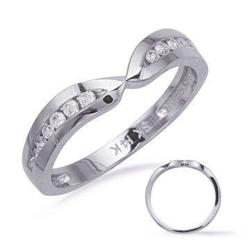 サルページ ウェディングシリーズ S. Kashi Bridal White Gold Matching Band EN7371-BWG - Govind