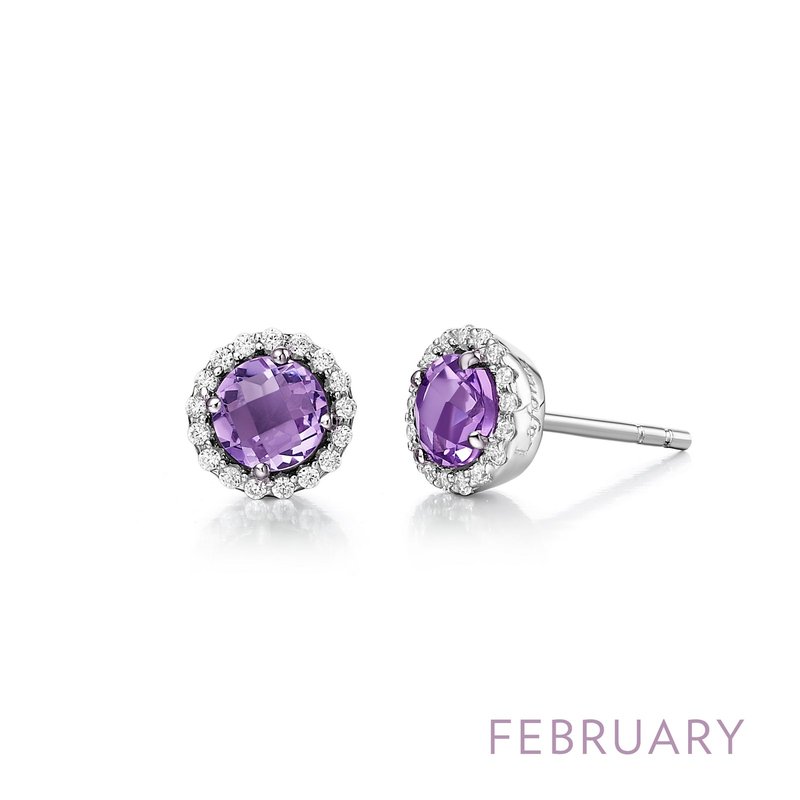 February birthstone earrings discount