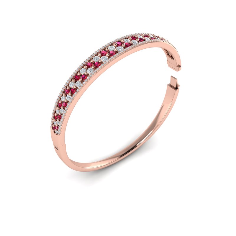 Vlora Diamond and Ruby Hinged Bangle VBB60106R - Moody's Jewelry Vlora Diamond and Ruby Hinged Bangle VBB60106R - Moody's Jewelry