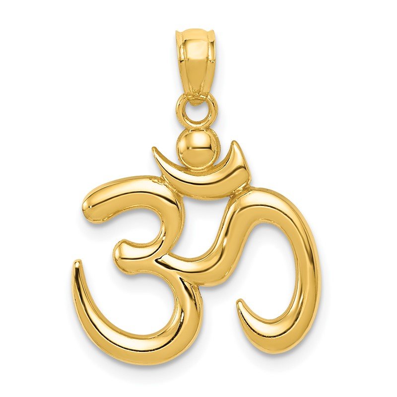 14k Polished Om Symbol Pendant 14k Polished Om Symbol Pendant