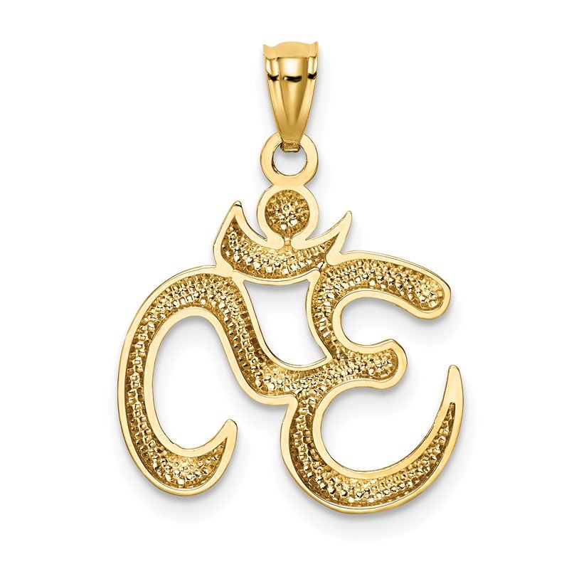 14k Polished Om Symbol Pendant 14k Polished Om Symbol Pendant