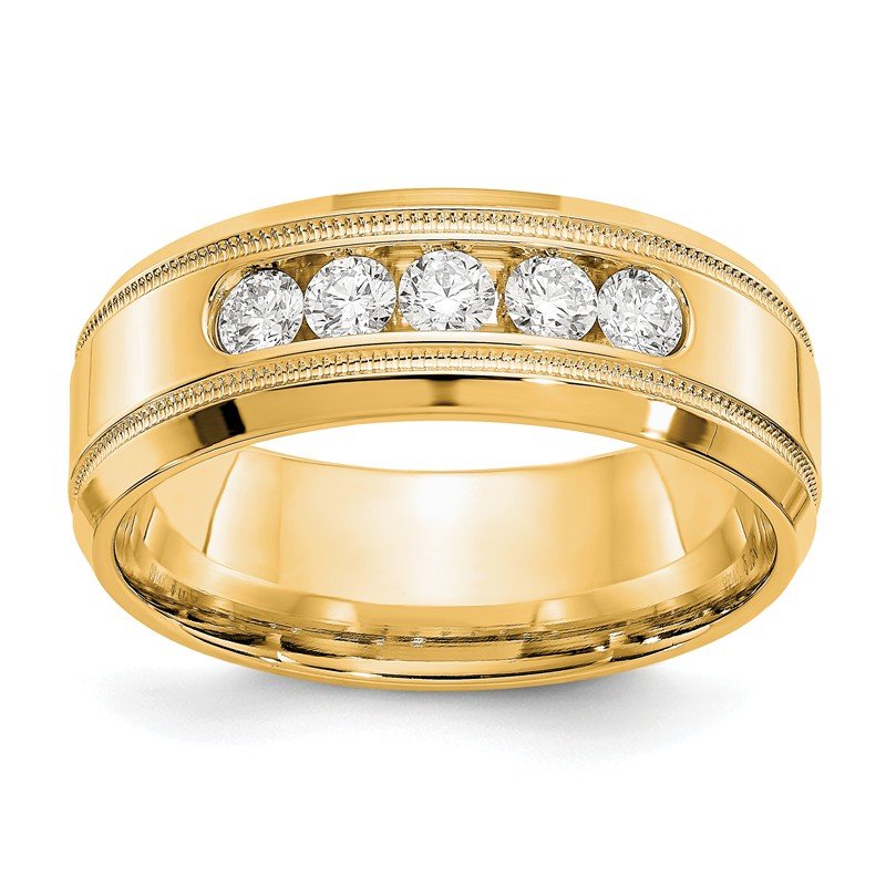 True Origin 14K White Gold 1/2 carat Lab Grown Diamond VS+ F+ Size 10 ...
