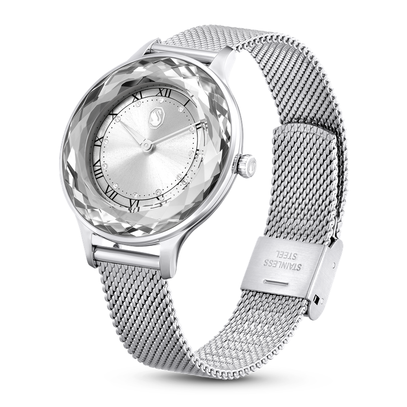 Swarovski Octea Nova watch Swiss Made Metal bracelet Silver tone Stainless steel 5650039 Bradley Gough Diamonds