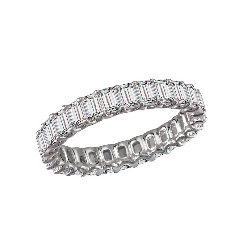 Tesoro Emerald Cut Lab Grown Diamond Eternity Band 113210300WLG KIM