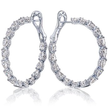 Diamond Hoop Earrings FE812