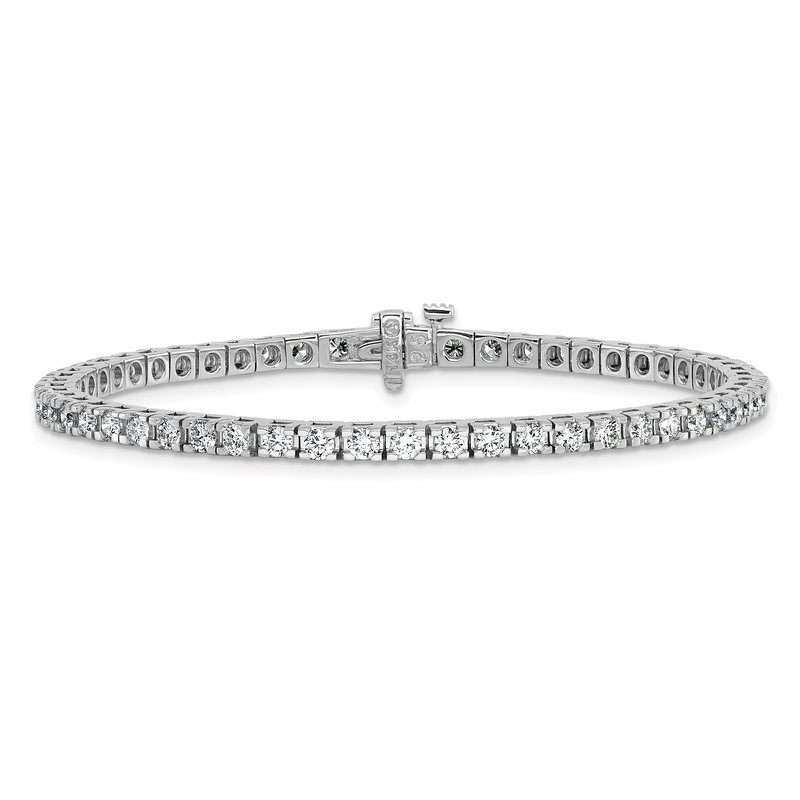 Quality Gold 14k White Gold Complete 2.86 carat Round A