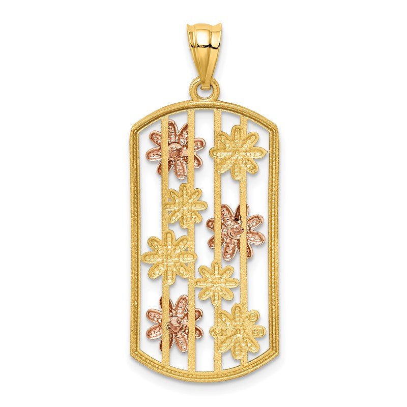 ★daisy★♡14kgf 14K Gold Zircon Daisy Pendant Necklace