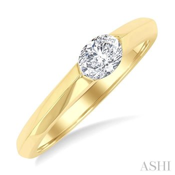 Oval Shape East-West Diamond Ring 366F5OHFGYG-OV