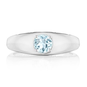 Domed Sky Blue Topaz Ring - 0.7ct FR817RD5BT