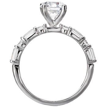 Romance Lab Grown Diamond Semi-Mount Engagement Ring 160133 Romance Lab Grown Diamond Semi-Mount Engagement Ring 160133