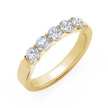 De Beers Forevermark 9 Stone Ladies Diamond Wedding Band CM
