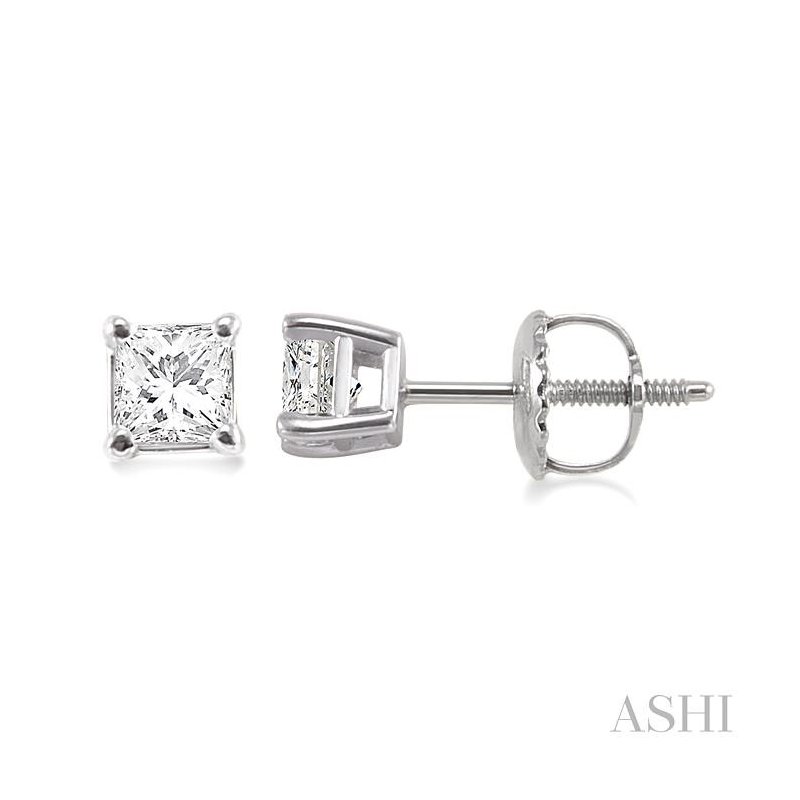 みかん⭐︎美品☆WFG with PERFETTO Crocker's Collection Princess Shape Diamond Stud Earrings