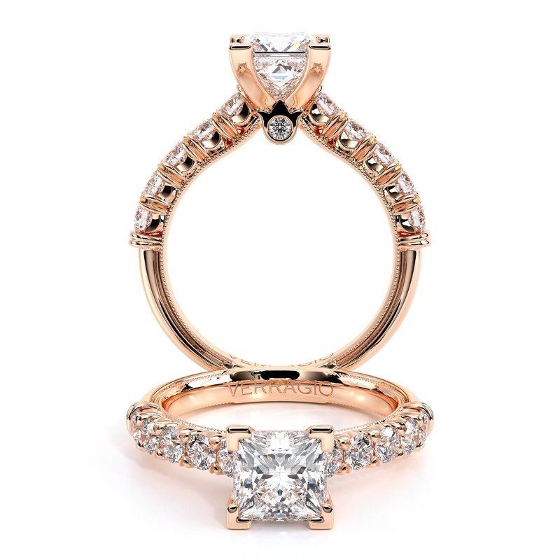 Verragio Renaissance-955P17-14K Rose Gold Princess RENAISSANCE