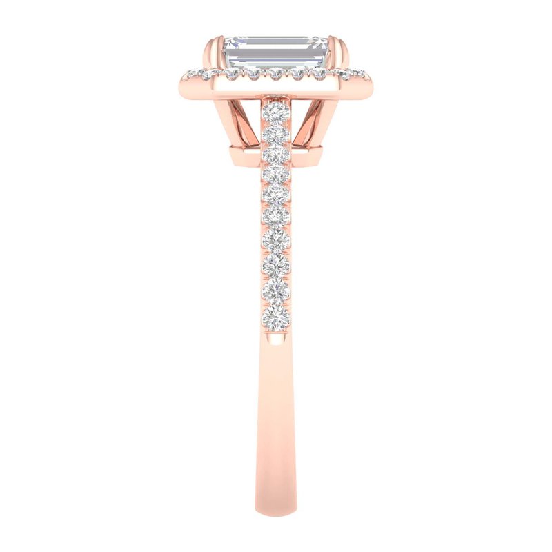 Revelation Halo Engagement Ring (Emerald) LRB04233EG - Bowers Jewelers