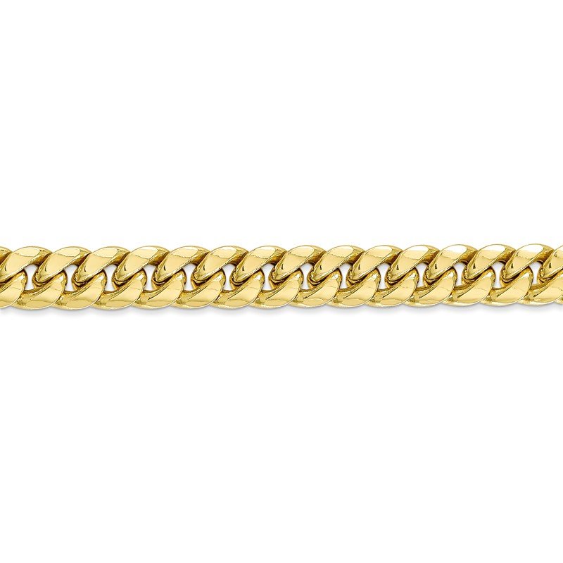 Quality Gold 10k 7.3mm Semi-Solid Miami Cuban Chain 10BC156 Quality Gold 10k 7.3mm Semi-Solid Miami Cuban Chain 10BC156