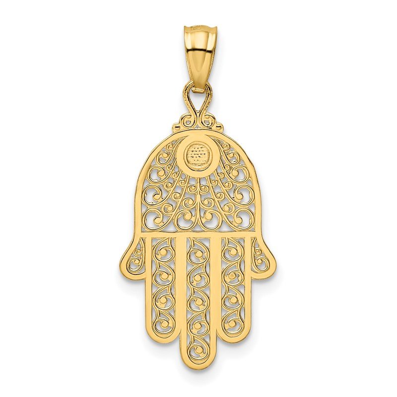 14k Yellow Gold Hand Of God Pendant 14k Yellow Gold Hand Of God Pendant