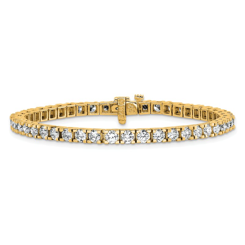 True Origin 14K Yellow Gold 6 3/8 carat Lab Grown Diamond VS+ F+ ...