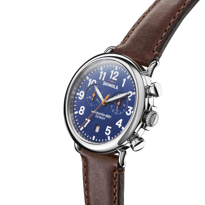 時計 Shinola S0110000117 The Runwell Chrono Shinola Runwell Chrono 41mm, Brown Leather Strap S0110000117