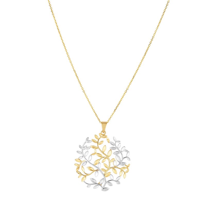 Royal Chain 14K 18in Two-Tone Polished Necklace with Lobster