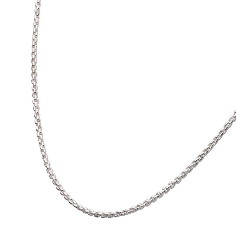 INOX Jewelry 2.6mm 925 Italy Silver Polished Finish Box Chain