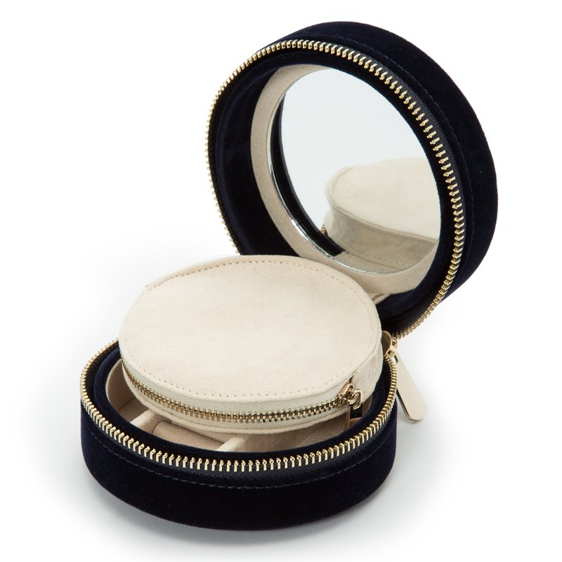 【WOLF】 ウルフ Zoe Travel Round ジュエリー ケース ★3種☆ WOLF Zoe Round Travel Jewelry Case | Neiman Marcus
