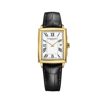 Toccata Ladies Gold Quartz Leather Watch, 22.6 x 28.1 mm