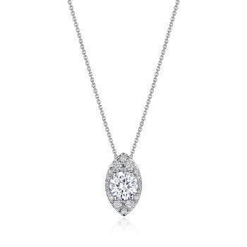 17" Vertical Marquise Bloom Diamond Necklace FP811VRDMQ65NECKLACES