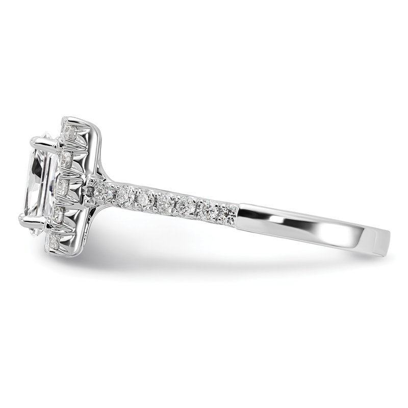 True Origin 14K White Gold 1/3 carat Lab Grown Diamond VS+ F+ Semi ...
