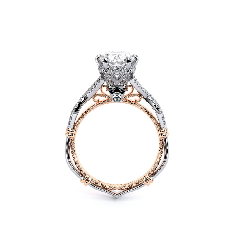 【ティアラ】 Verragio Parisian-153ov-14k Rose Gold Oval PARISIAN-153OV - Barnes