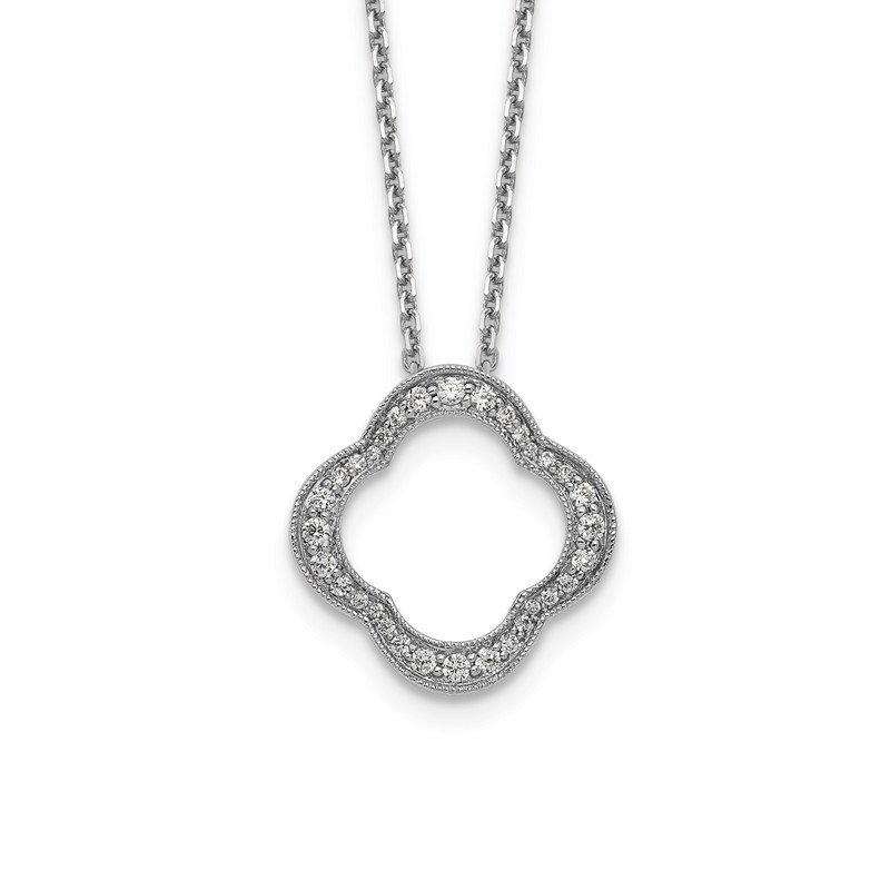 True Origin 14K White Gold 1/6 carat Lab Grown Diamond VS+ F+ 18 in ...