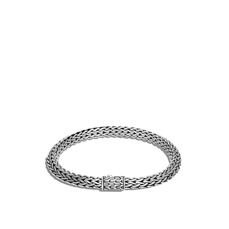 RETIRED John Hardy Silver Pavé Diamond 13MM Classic Chain