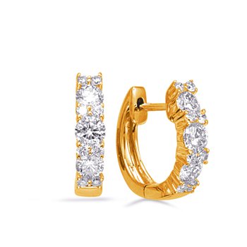 S. Kashi Earrings E8133YG - Gumer & Co. Jewelry