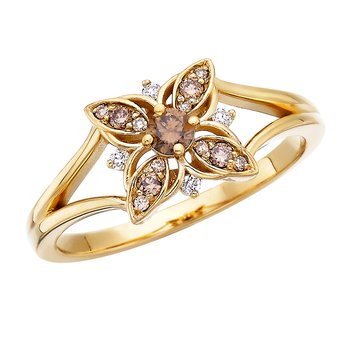 Desert Diamond Floral Ring.24tw 6369NCD