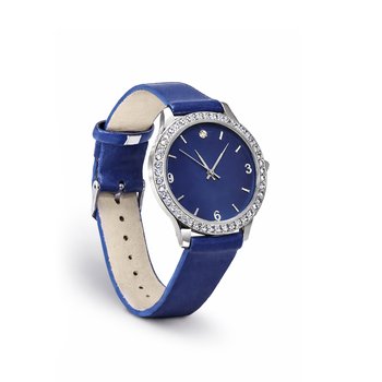 Ladies Blue Band Watch with Swarovski Crystals W-SW1031SWBL
