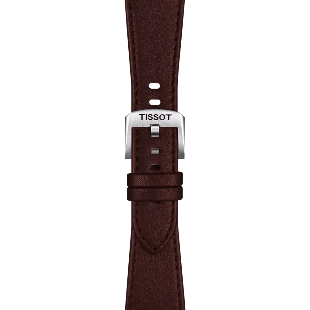 Tissot Official Brown PRX 35mm Leather Strap T852049548 - Apex