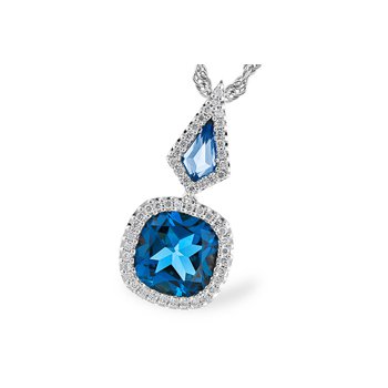 ★SWAROVSKI★ Swan Blue Rhodium Necklace 5533397 Swarovski Dancing Swan necklace, Swan, Blue, Rhodium plated