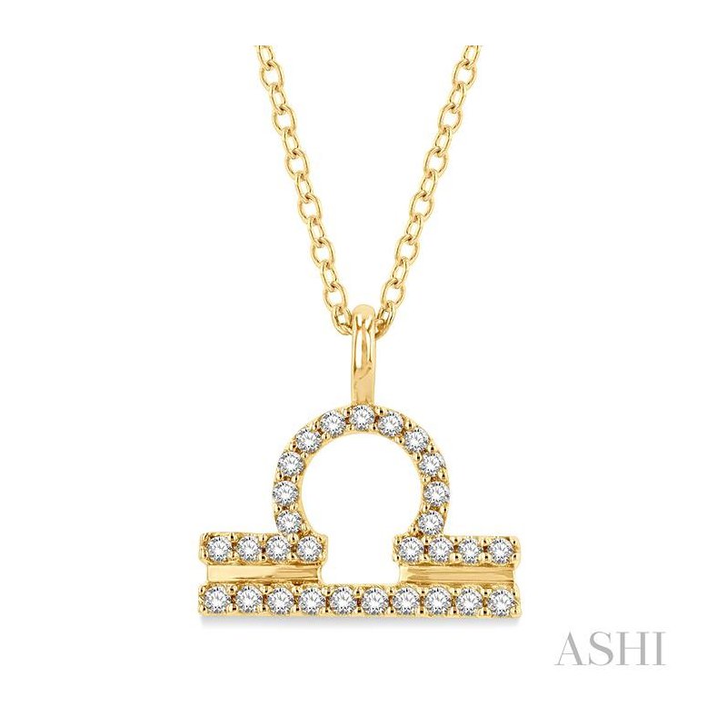 ASHI Libra Zodiac Diamond Pendant 635Y8JGFSPDYG-LIBR