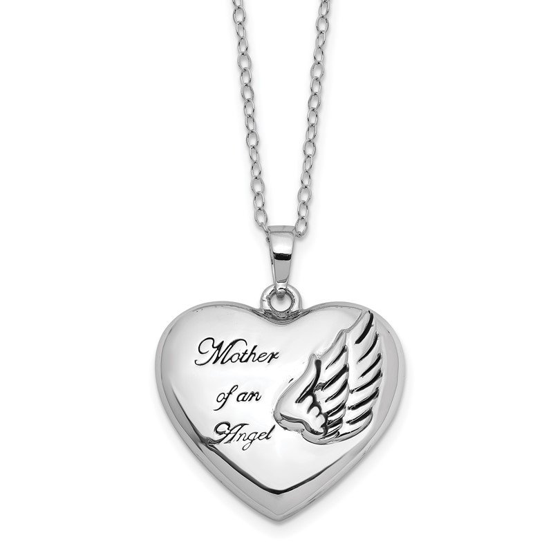 Sterling Silver Mother Of An Angel Ash Holder 18in. Necklace Sterling Silver Mother Of An Angel Ash Holder 18in. Necklace