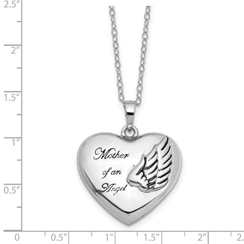 Sterling Silver Mother Of An Angel Ash Holder 18in. Necklace Sterling Silver Mother Of An Angel Ash Holder 18in. Necklace