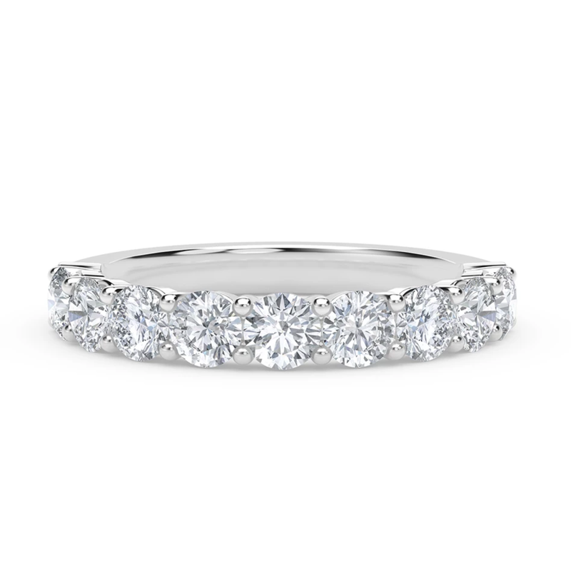 De Beers Forevermark 9 Stone Ladies Diamond Wedding Band CM
