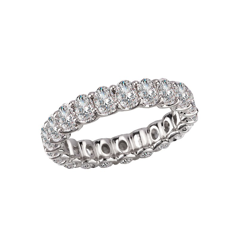 Tesoro Oval Shaped Lab Grown Diamond Eternity Band 113211300WLG KIM