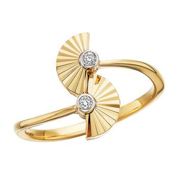 Art Deco Fan Ring .03tw JIL14B3409D
