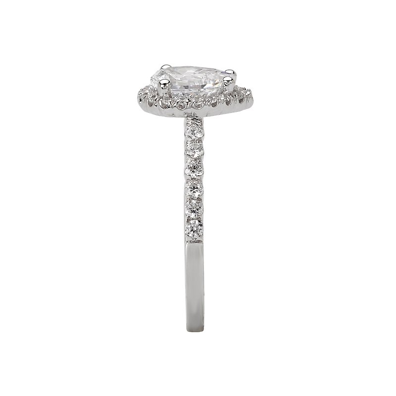 1/5 CT TW Diamond Semi-Hoop Heart Earrings in 10k Yellow