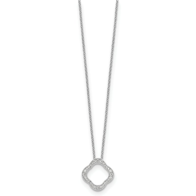 True Origin 14K White Gold 1/6 carat Lab Grown Diamond VS+ F+ 18 in ...
