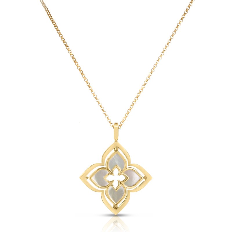 Roberto Coin Venetian Princess Pirouette Medium Flower Necklace ...