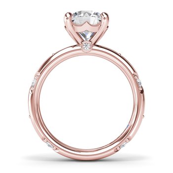 Abstract Round Diamond Engagement Ring S4402